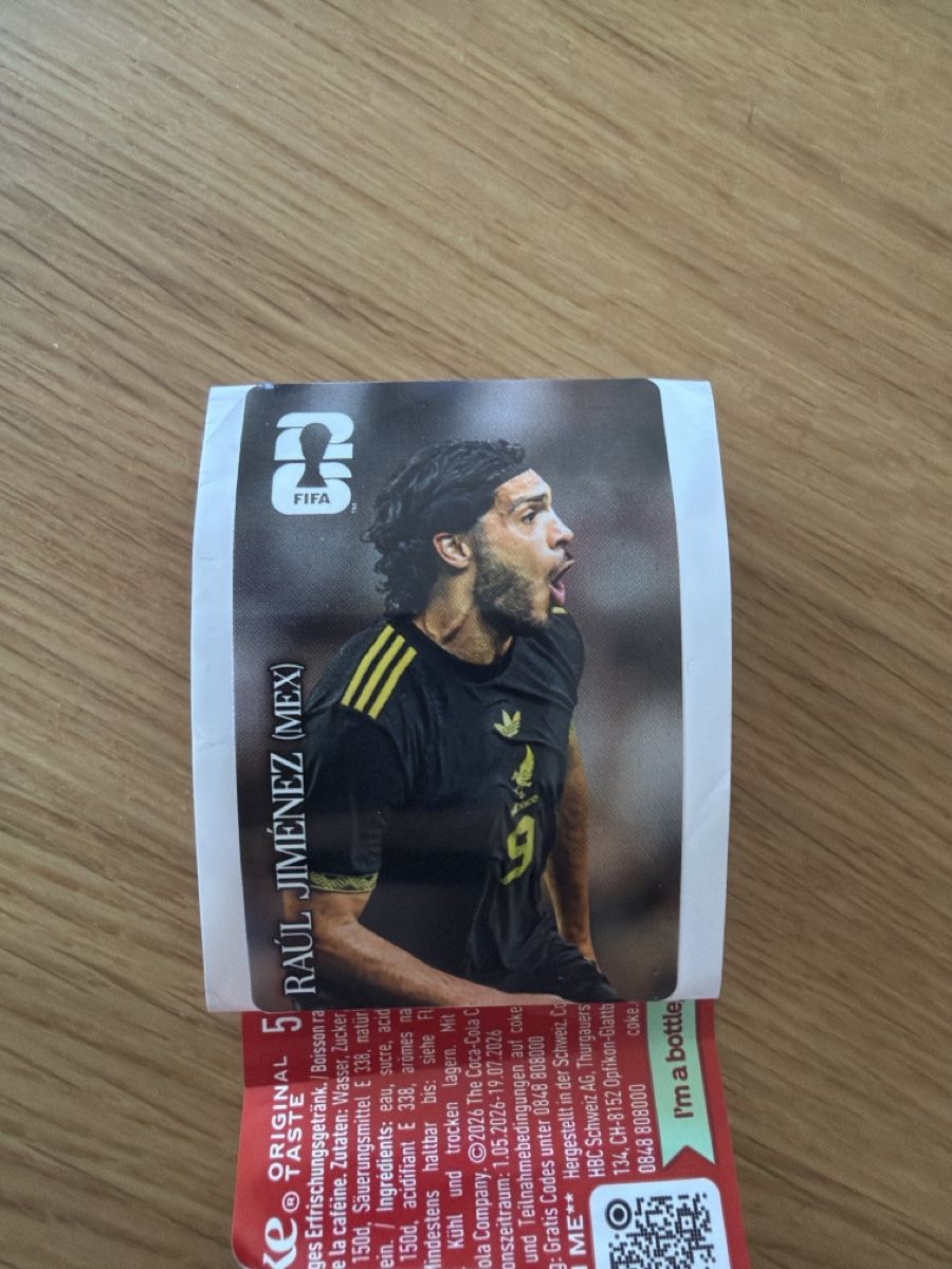 Panini Carte collezionabili: WM Panini - Coca Cola Sticker (Raul Gimenez) – Nuovo (secondo la descrizione) da Olten venduto da fab_75ry