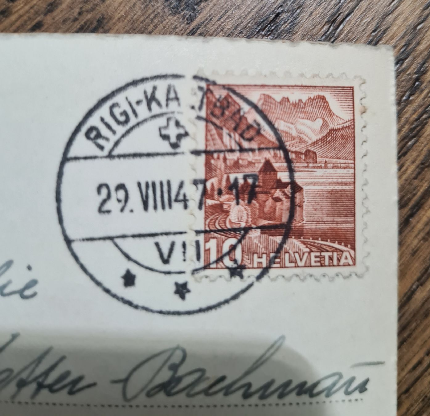 Cartoline postali: Berghaus Rigi-Staffel 1947 – Usato da Ebikon venduto da Donar50 1