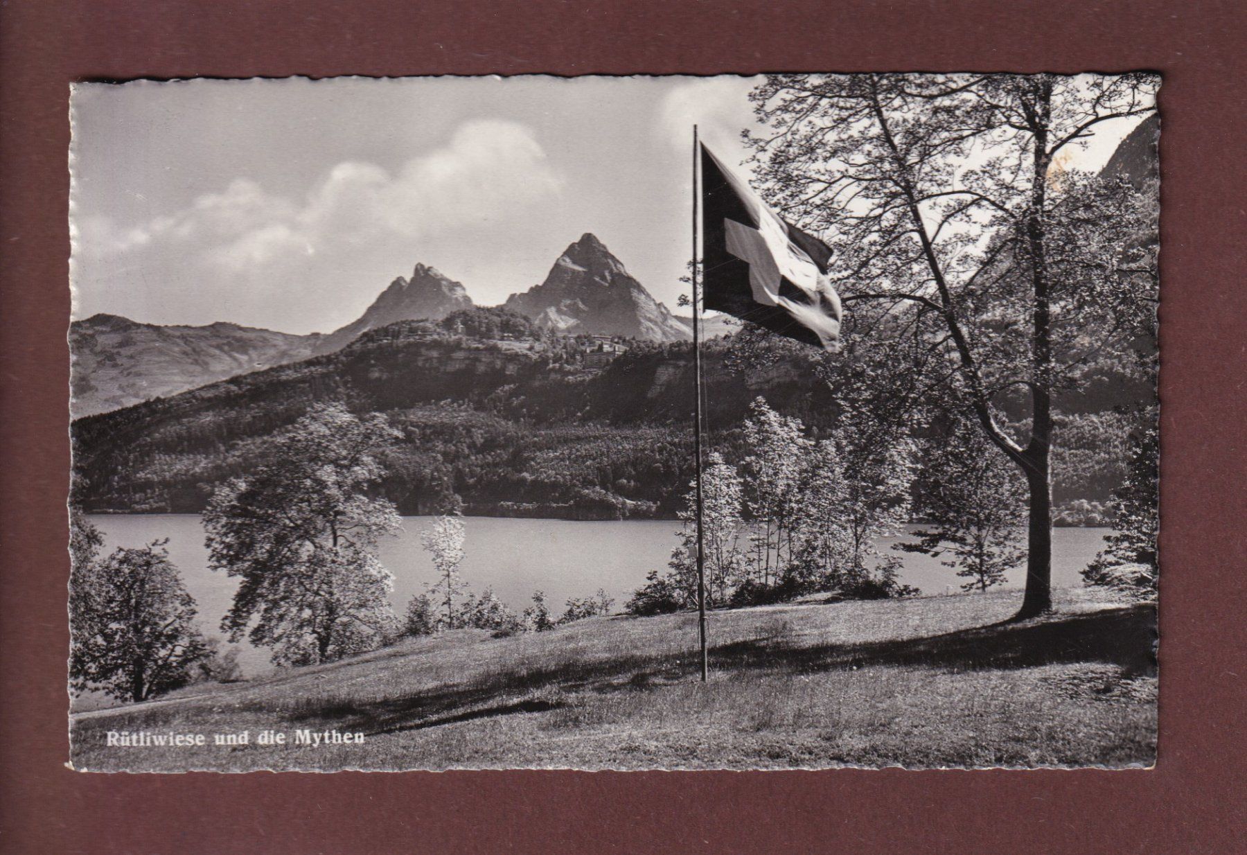 Cartoline postali: RÜTLIWIESE - Mythen - 1941 – Usato da Pully venduto da nicecards