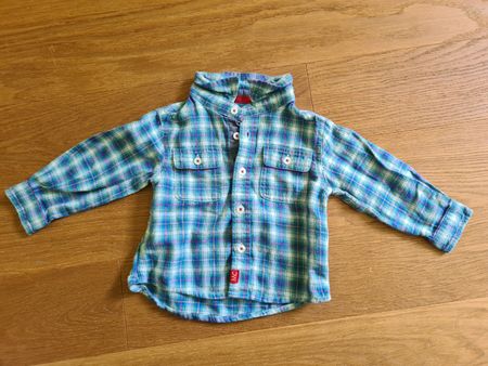 Baby Hemd Mon Coeur kariert Grösse 68 