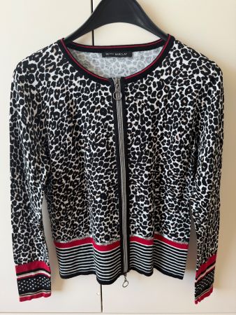 Damen Strickjacke Betty Barclay Leo-Muster Reissverschluss