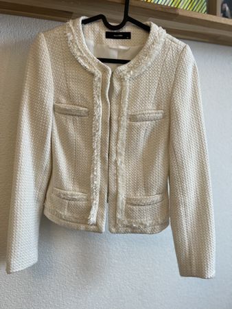 Hallhuber Kurzblazer gr 34 -46 in Creme-Weiss