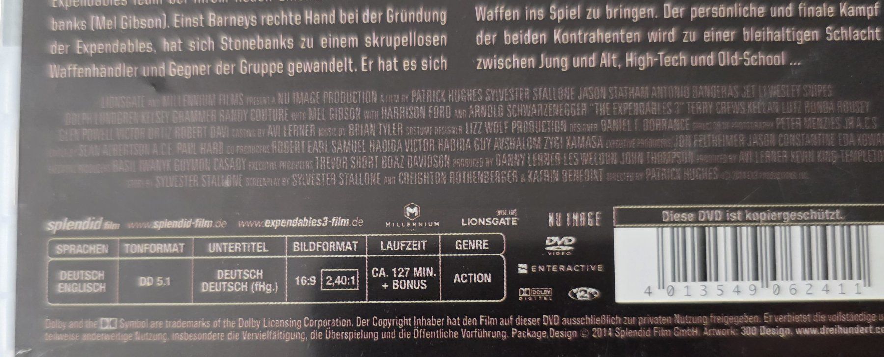 Tous les DVDs: DVD The Expendables 3 / Silvester Stallone – D'occasion à Oetwil am See par fineli2 1