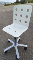 Stuhl Ikea Jules Kinder weiss Rollen Metallgestell 