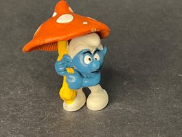 Schirm Schlumpf Pilz Hong Kong Vintage
