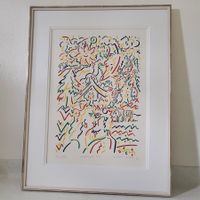 Niklaus Troxel, Farb-Litho, numm., handsigniert, gerahmt
