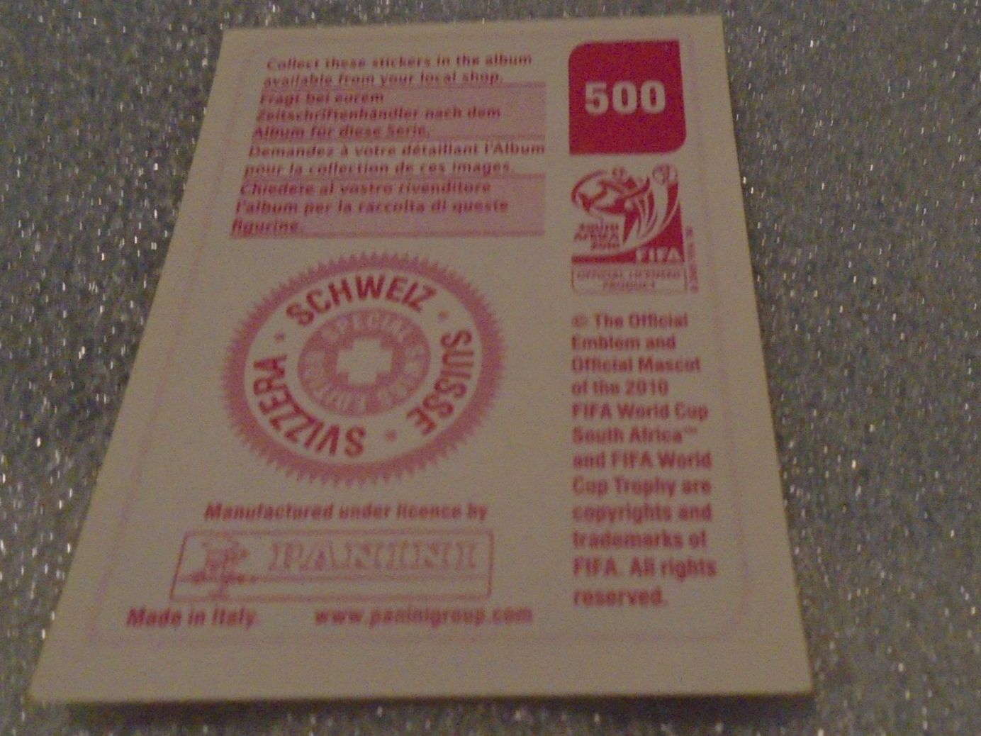 Panini Sammelbilder & Trading cards: 1 Panini  Ronaldinho Brasilien WM 2010  Schweizer Version – Gebraucht aus Winterthur von Beli2000 2