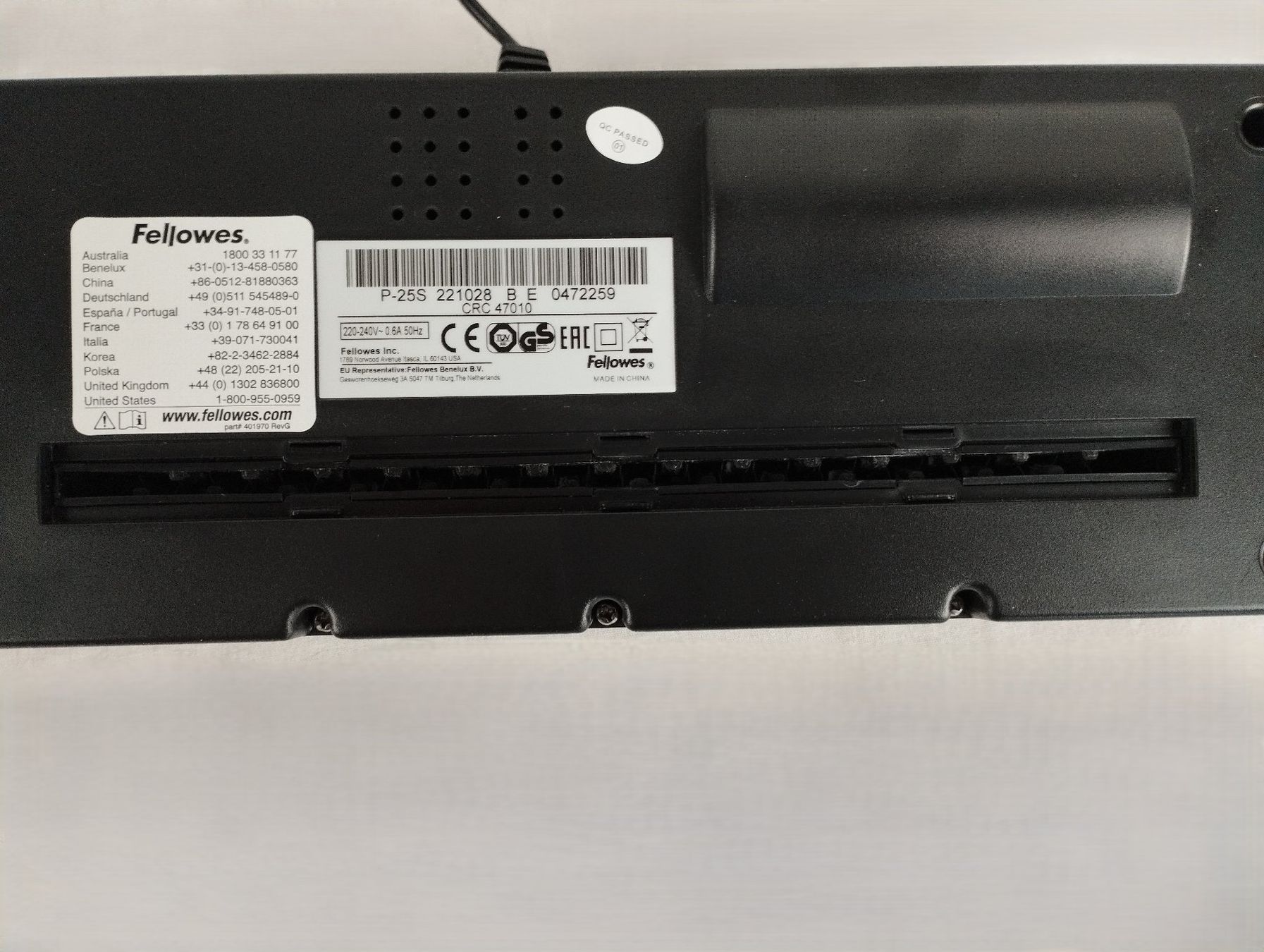 Fellowes Distruggi documenti: FELLOWES Aktenvernichter P-25 S – Usato da Schübelbach venduto da Restwert_Schubelbach 7