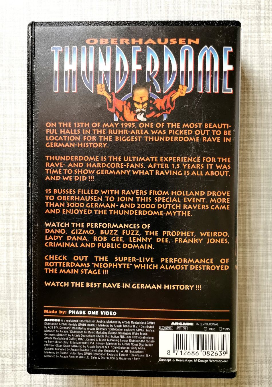 Tutti i VHS: Thunderdome  Oberhausen - VHS Kasette – Usato da Basel venduto da Scarrabus 1