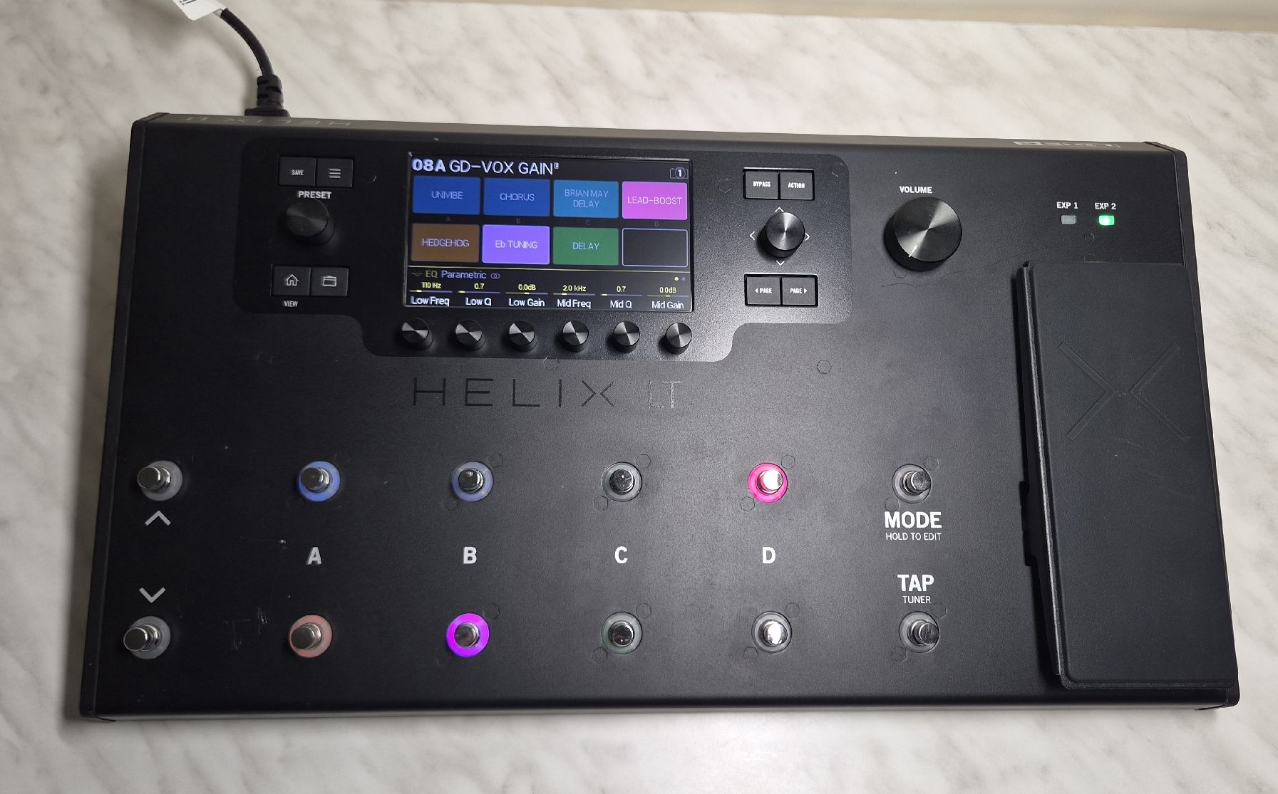 Line 6 Strumenti musicali: Line 6 Helix LT Gitarre Multi-Effekt-Prozessor Pedal – Usato da SCHAFFHAUSEN venduto da Atami99