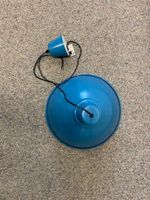 Coole Lampe im Industrial Style, blau, Top Zustand!
