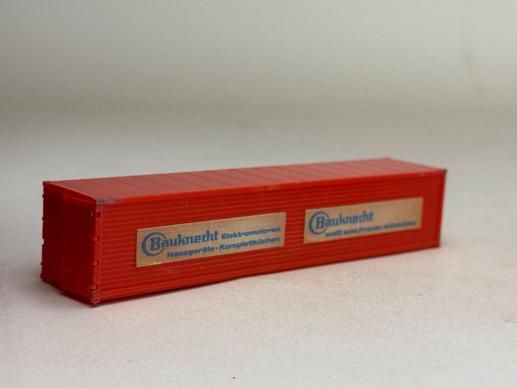 Modellini di ferrovie: EB- 40 Ft. Container Bauknecht rot – Usato da Elm venduto da Wikmtz
