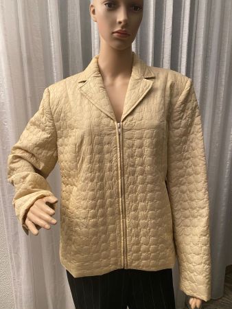 Extravagante seltene Damenjacke, beige, Gr. L