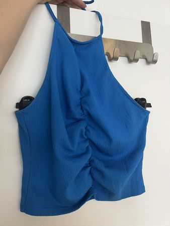 Sommer Top Blau Gr. M, neuwertig & cool!
