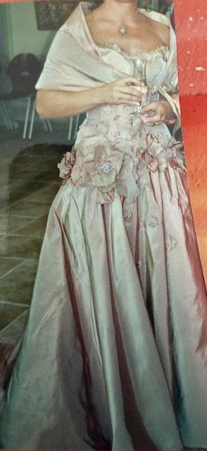 Vestiti: Brautkleid, Gr. 36, Rohe Seide /Moiriertes Rosa - Max Chaoul – Usato da Nuerensdorf venduto da ghi_b7xs