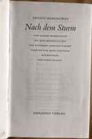 Nach dem Sturm - 14 Erzählungen von Ernest Hemingway - rar