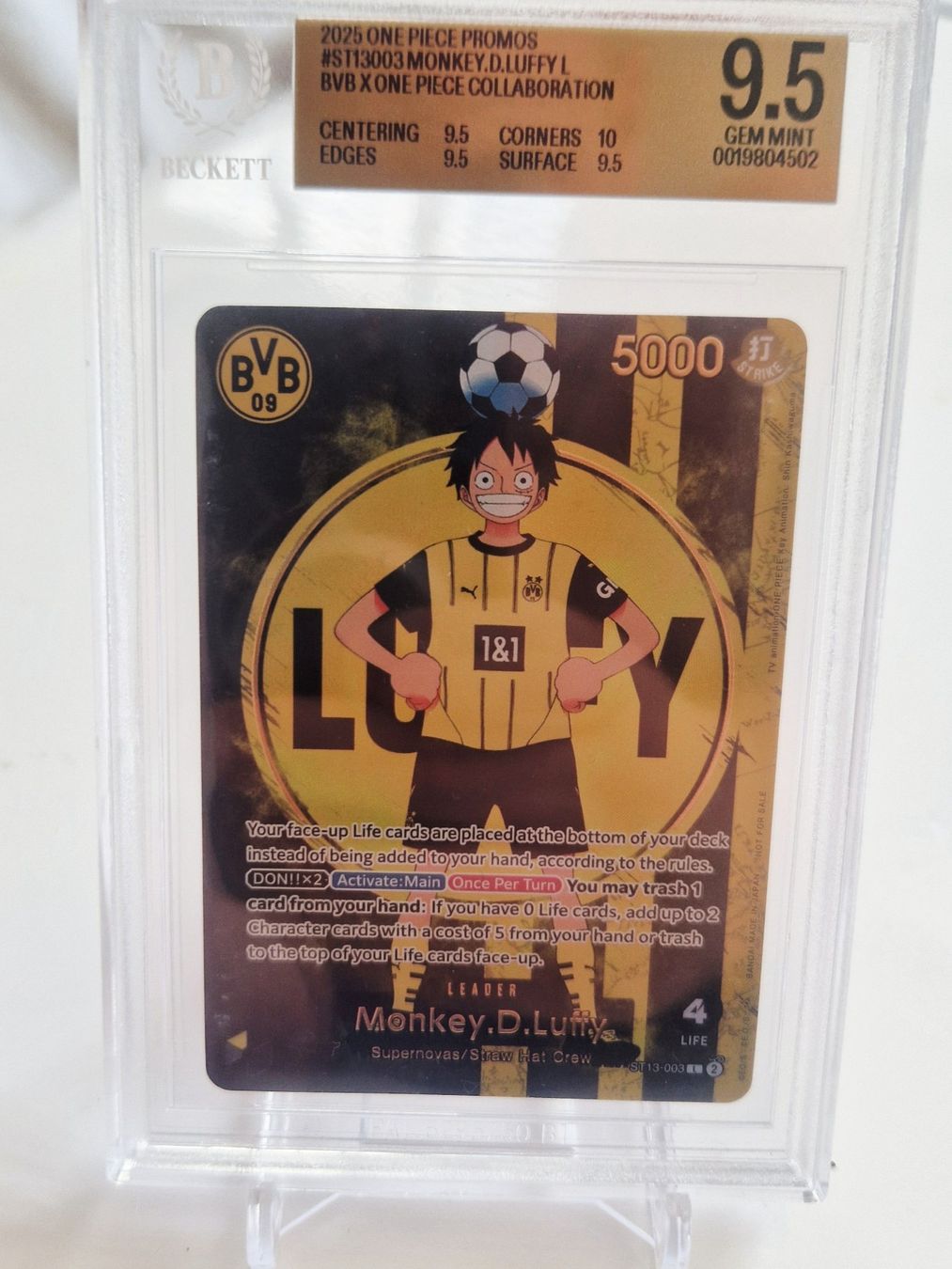 Bandai Sammelbilder & Trading cards: Monkey d luffy ST13 BVB Promo Karte psa 10 ? – Gebraucht aus Brugg AG von Sasch09 2