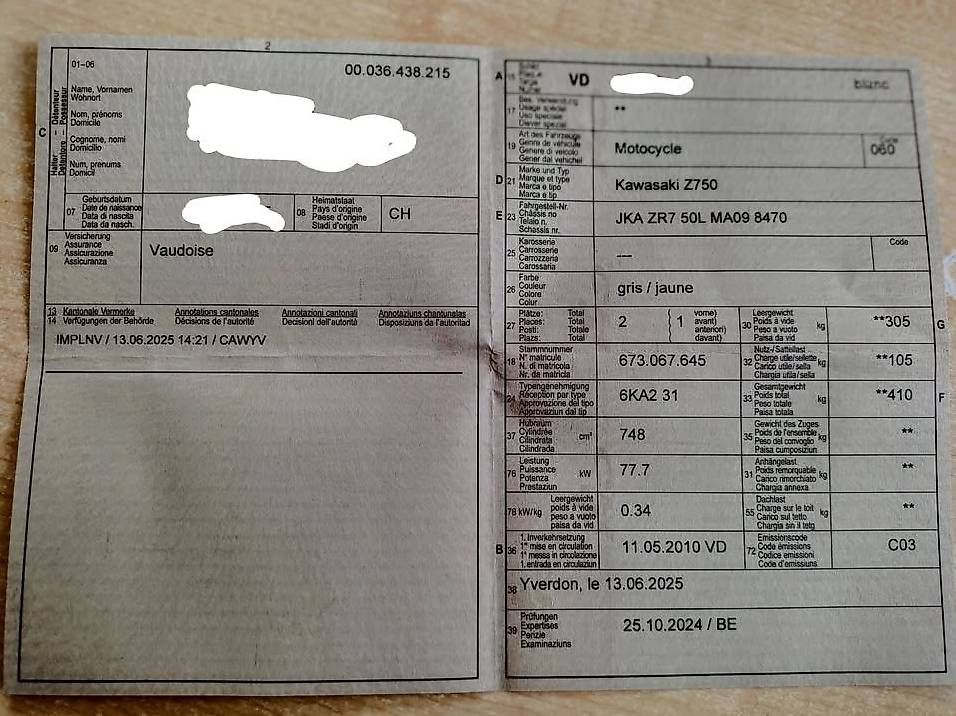 Strada: Kawasaki Z750 – Usato da Payerne venduto da ale_nc2k 4