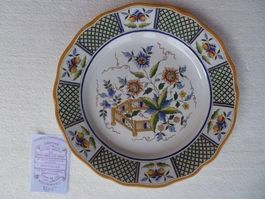 Assiettes Sarreguemines Montmorency  24,5 cm, fin 19e siècle