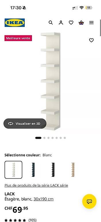 Scaffali: Étagère / rangement IKEA Lack – Usato da Le Grand-Saconnex venduto da esk_26f5 1