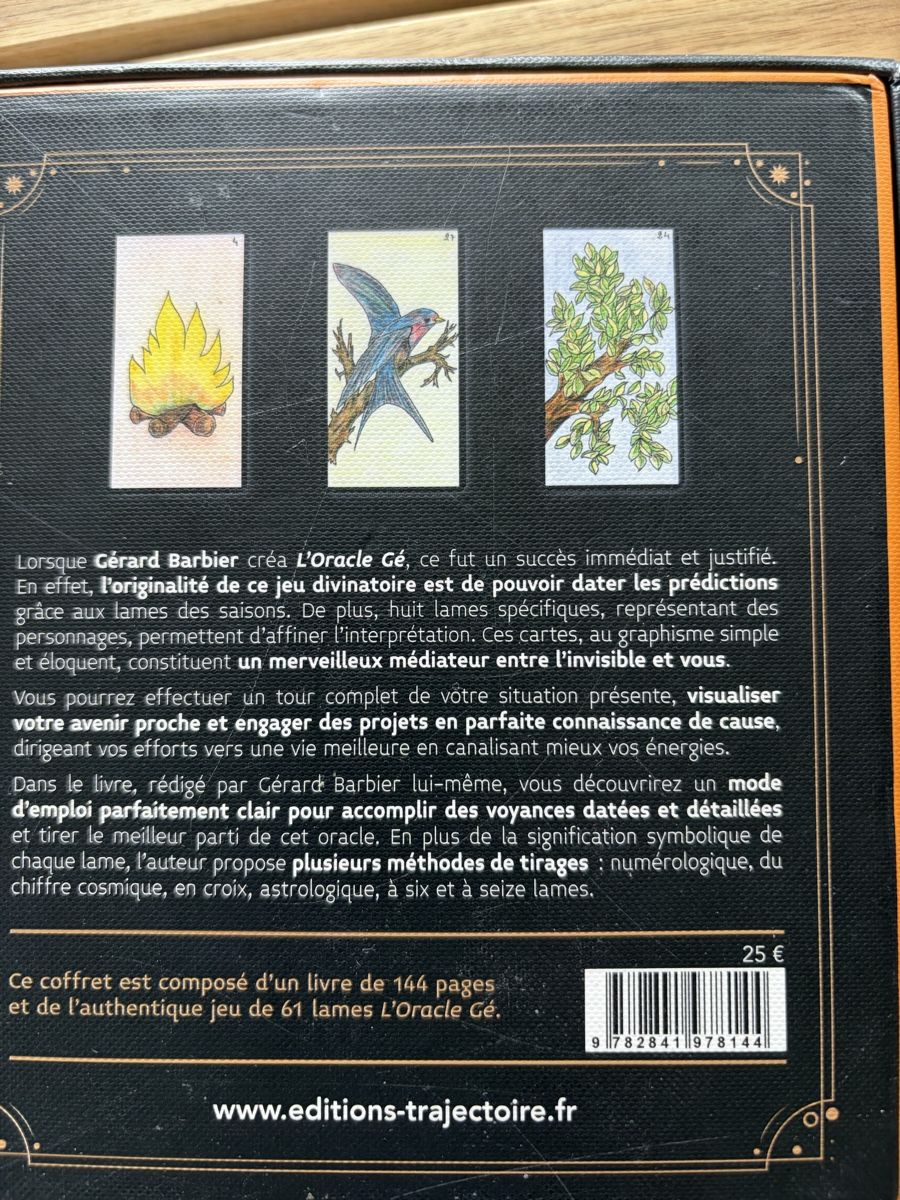 Giochi: 3 oracles Editions Trajectoires  – Usato da Crissier venduto da Nouchki76 2