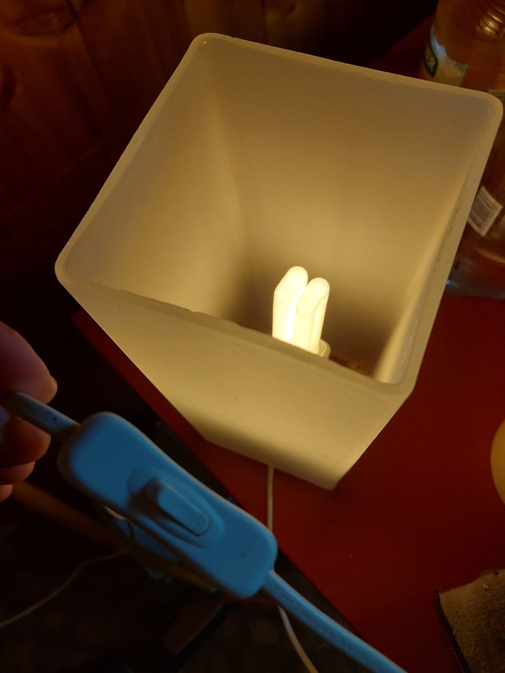 Lampen: Nachttischlampe weiss – Gebraucht aus Brunnadern von Oheshh 2