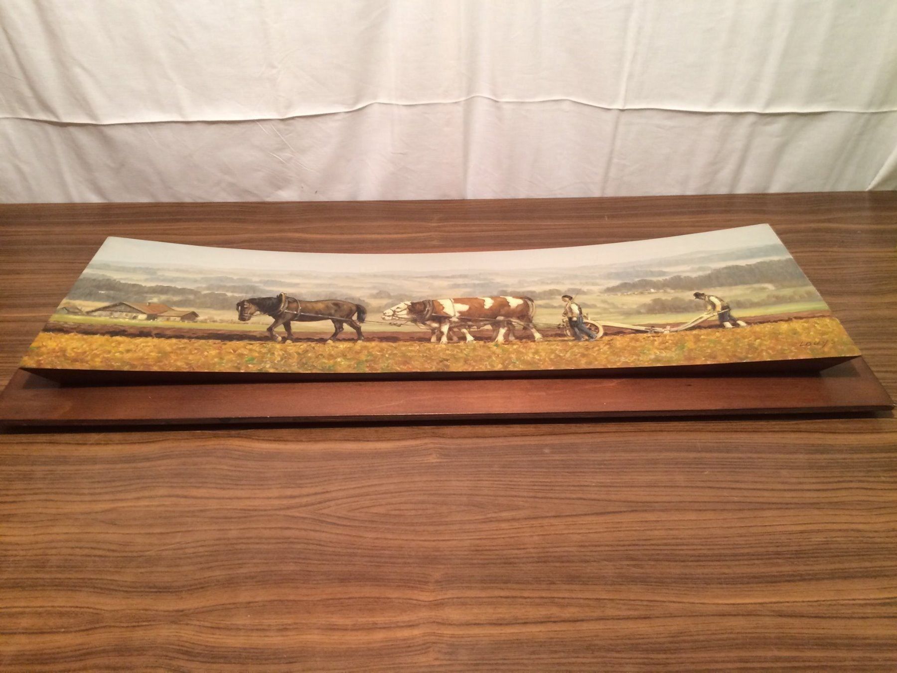Gemälde: Tableau panoramique Laboureurs du Jorat – Gebraucht aus Préverenges von AGENA8008 1
