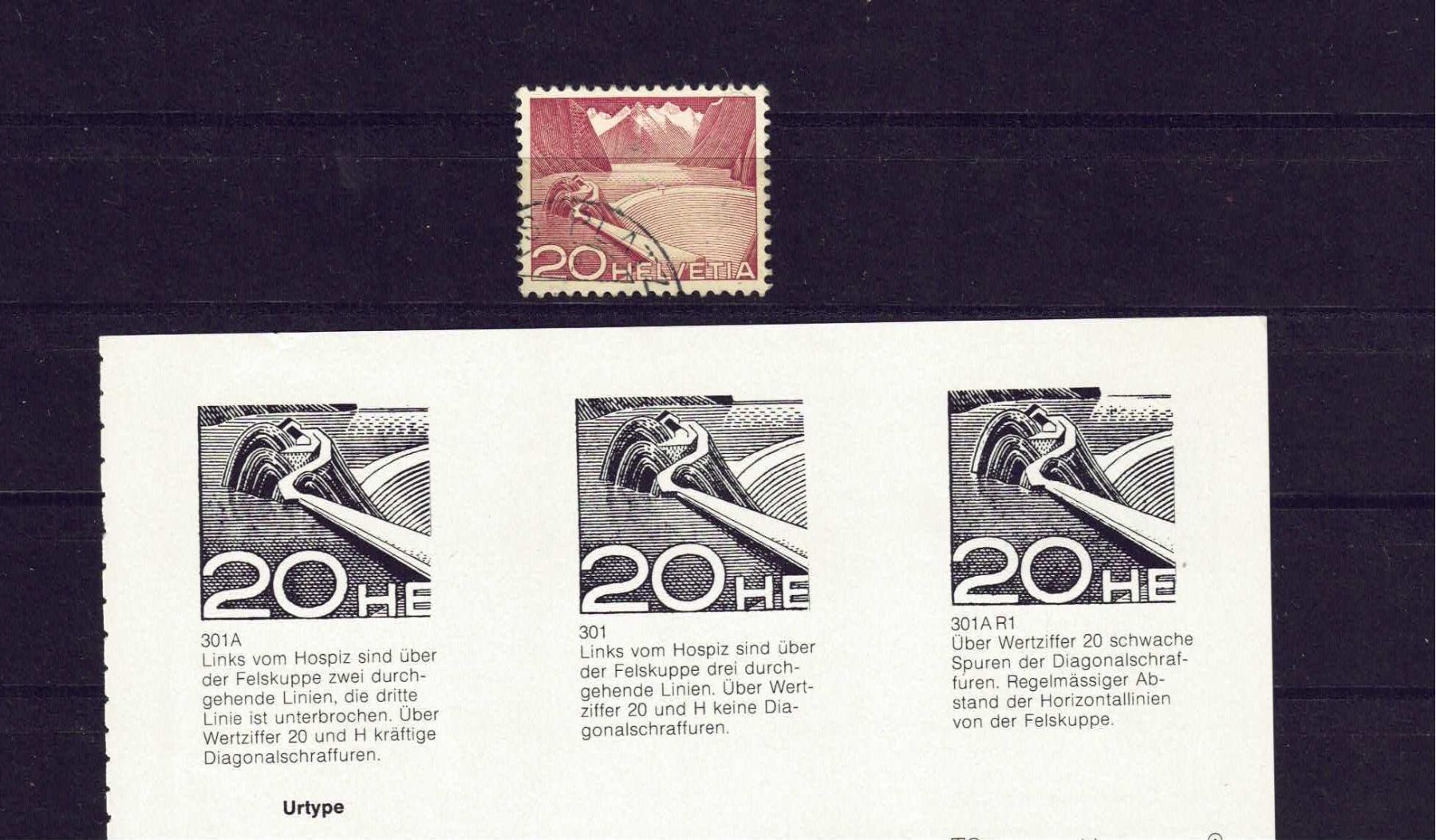 Tutti i francobolli: Urtype 20 Rp. 1949 – Usato da Olten venduto da Pjotr8 1