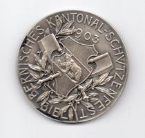 (1186) Kant. Schützenfest Biel, 1903, Super, Ø44.8mm