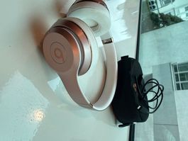 Beats headphones rose gold color used condition