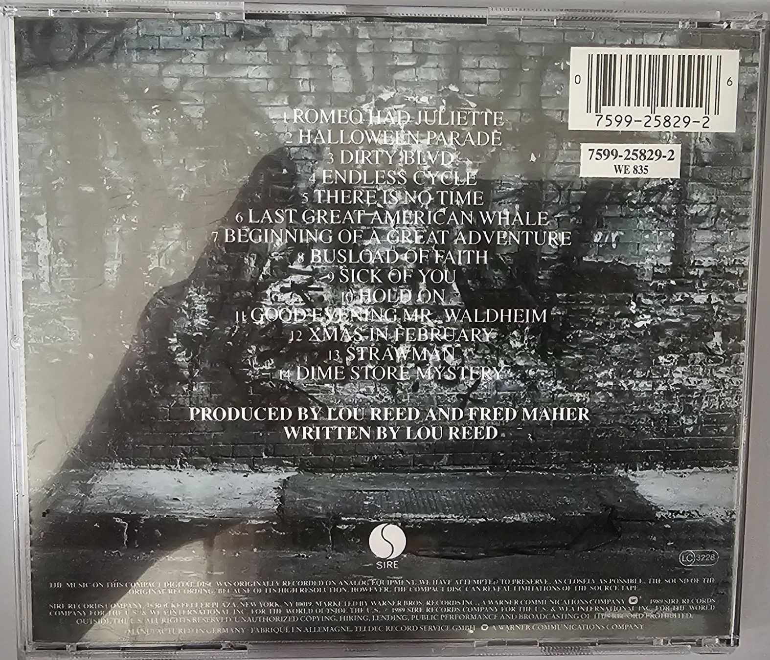 CDs: LOU REED - NEW YORK – Gebraucht aus Merishausen von Merishausen8232 1