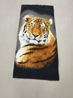 Badetuch Tiger Motiv Schwarz 