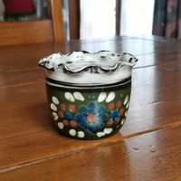 Kohler Biel Vintage Keramiktopf, Übertopf mit Blumenmuster
