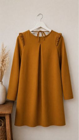 Fracomina long sleeved dress, size S, autumn colour