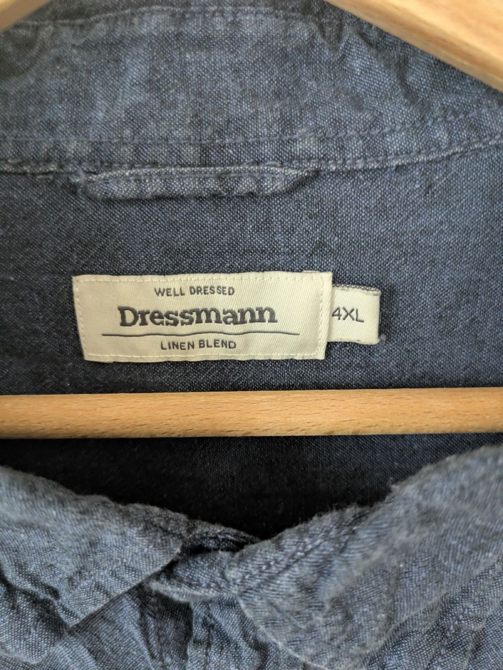 Camicie: Leinenhemd Dressmann Dunkelblau Gr.4XL  – Usato da Rorschach venduto da joh_v2y2 1