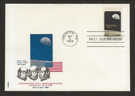 Apollo 8 Erste Mondumkreisung 24.12.1968 FDC Stempel 5.5.69