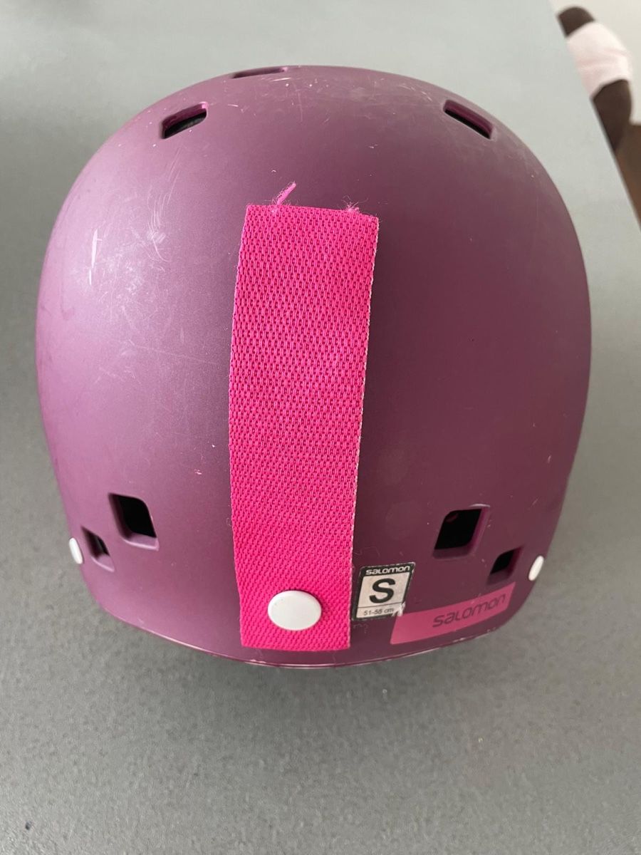 Caschi: Salomon Mädchen Skihelm  Lila-Pink – Usato da Ried-Brig venduto da sylvie1976 1