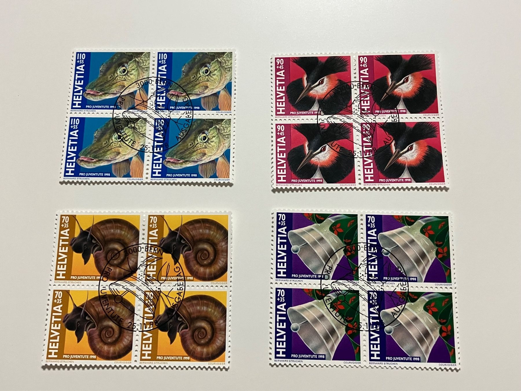 Alle Briefmarken: Pro Juventude 1998 – Gebraucht aus Riehen von vernizi