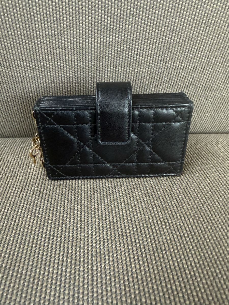 Dior Portamonete: Dior card holder black leather – Nuovo (secondo la descrizione) da Cologny venduto da sab_xh7v