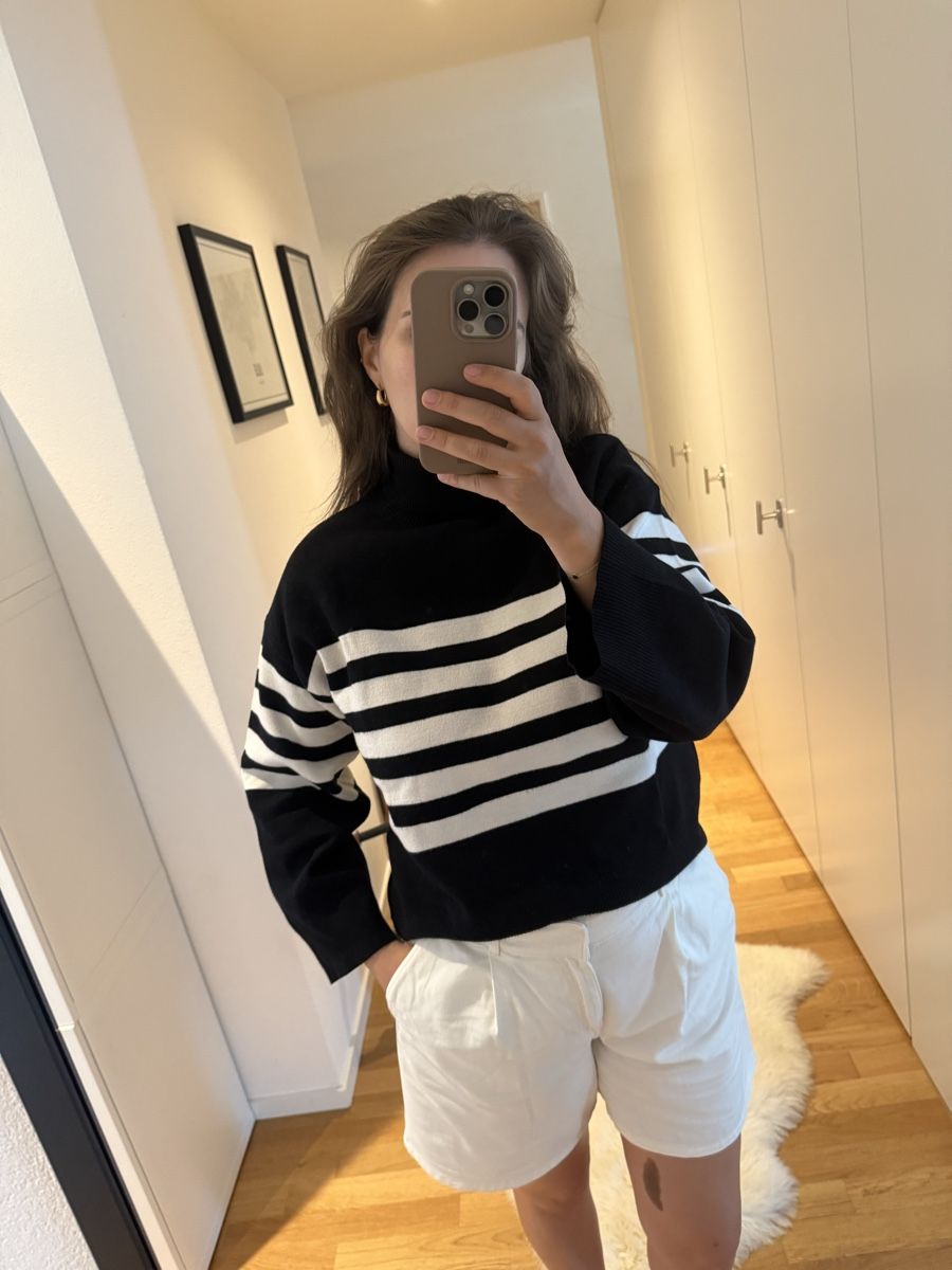 Gestuz Maglioni & Felpe: Gestuz Pullover Streifen Schwarz Weiss Groesse XS – Usato da Uster venduto da CharlotteVN