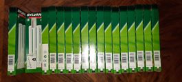 Sylvania Leuchtstoffröhren 3U 13W G24d neu 17Stk