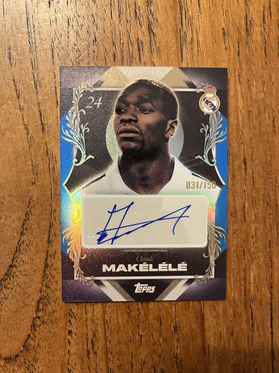 Topps Carte collezionabili: Topps Los Blancos Real Madrid Makélélé Autogramm /150 – Nuovo (secondo la descrizione) da Dornach venduto da Raulgp7