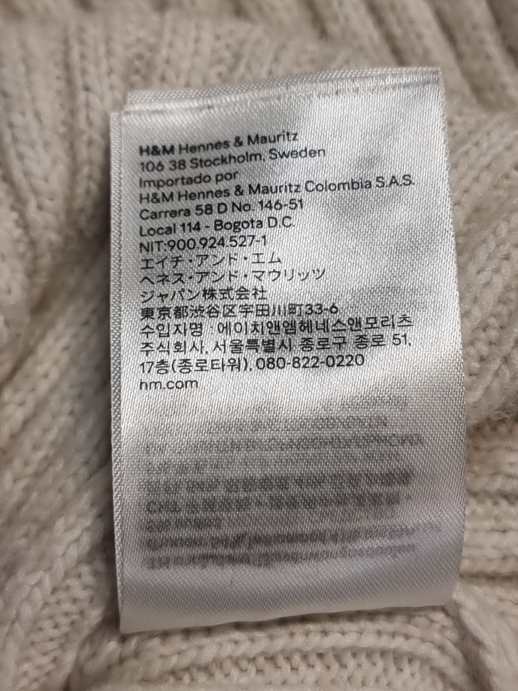 H&M Vestiti: M/L (38) 40/42 schlichtes STRICKKLEID écru / Longpullover – Usato da Dürnten venduto da Bachtelsurfer 9