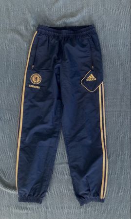 Adidas Chelsea Sporthose blau gold gebraucht