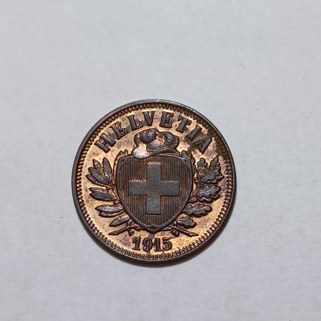 Tutti le monete: 2 Rappen 1915 stgl – Nuovo (secondo la descrizione) da Pfäffikon ZH venduto da Schweizer_Muenzen