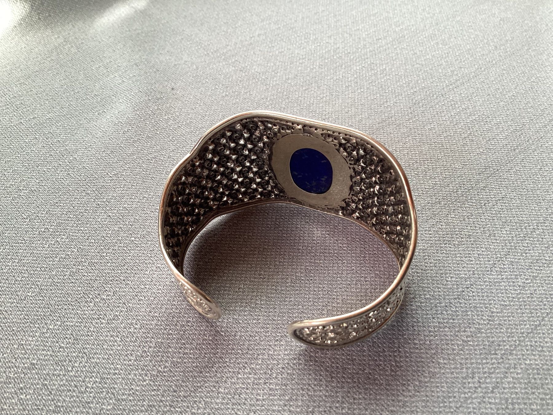 Bracciali & Braccialetti: Silber Massiv Armband handmade:  Blauer Saphir – Nuovo e nell'imballaggio originale da Laax GR venduto da krippenfiguren-laax 3
