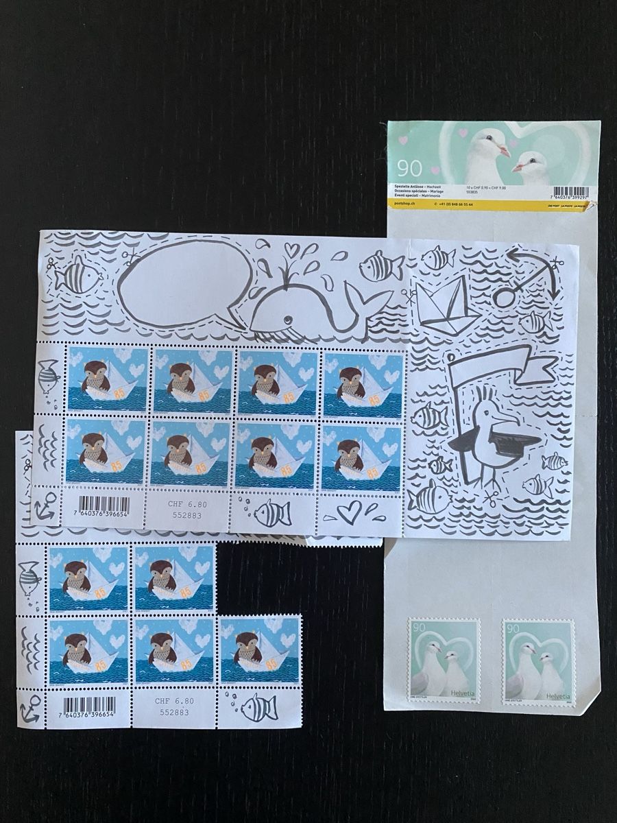 Tutti i francobolli: Timbres suisses neufs – Nuovo e nell'imballaggio originale da Rossemaison venduto da Carduelis