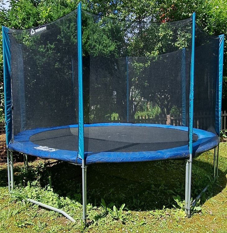 Trampolin Randabdeckung + Sicherheitsnetz - Für 8 Stangensysteme