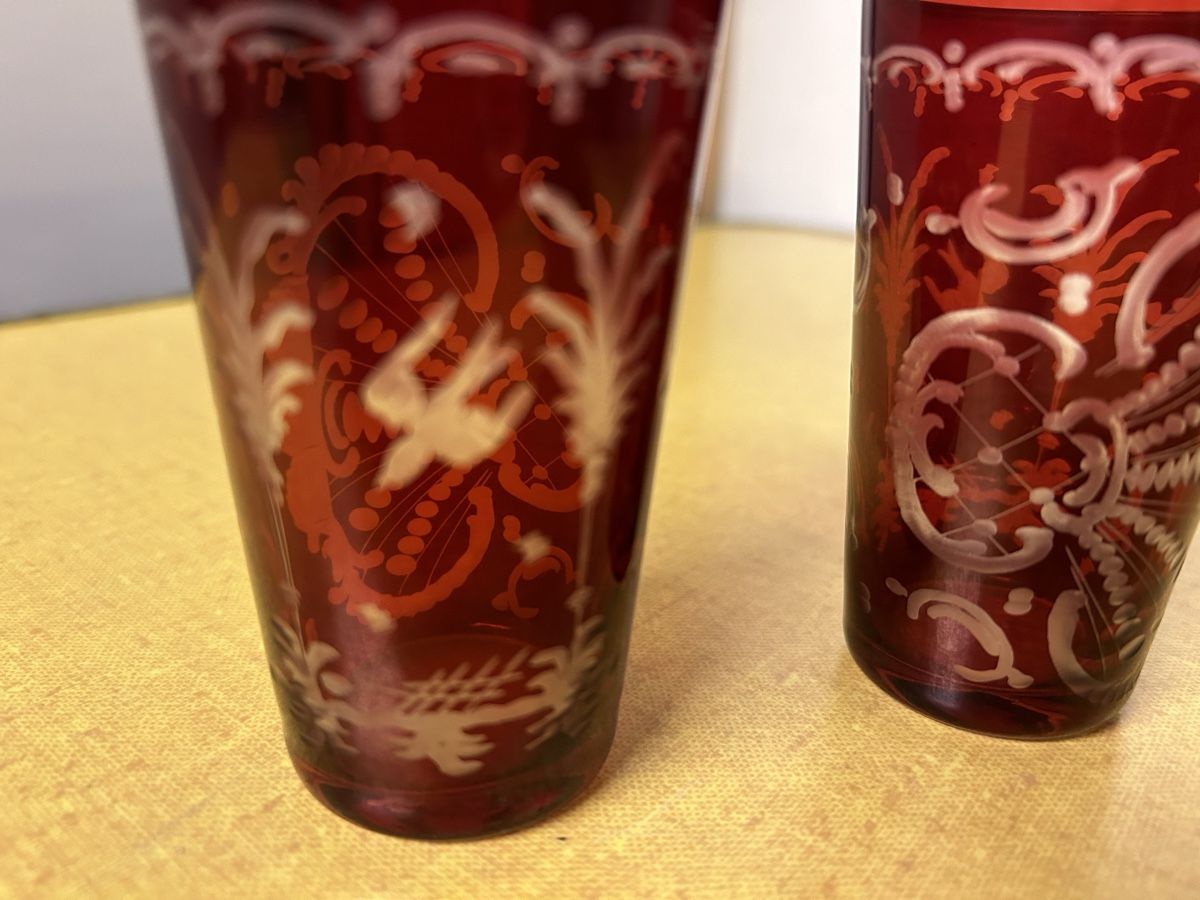 Bicchieri: 2 Schönes Schnapsgläser Böhmische Glas geschliffen. – Usato da Lanzenhäusern venduto da vic63 3