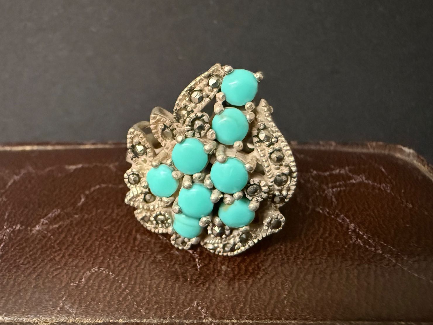 Bagues: Vintage Silber Ring mit Türkis 925 – D'occasion à Spiegel b. Bern par Rogger72